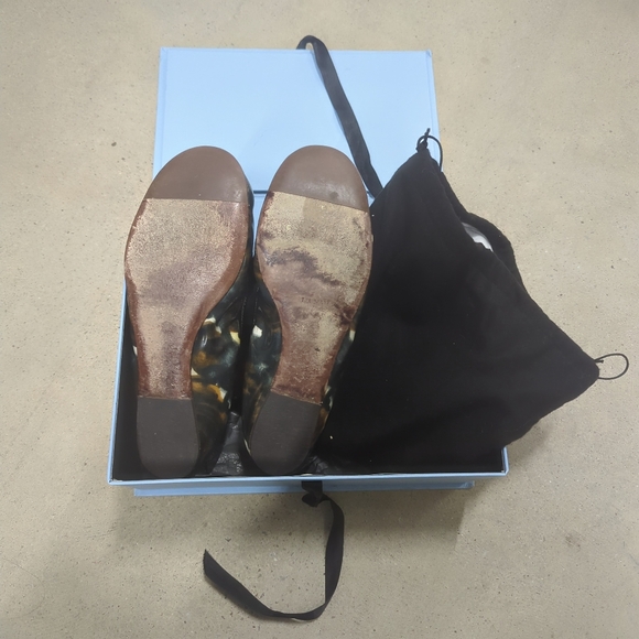 Rare! Lanvin Ete 2007 Archival Watercolor Rose Print Ballet Flats IT 41 - Picture 7 of 8